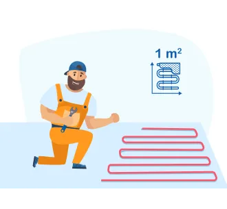 Instalarea încalzirii prin pardosea pentru metru patrat