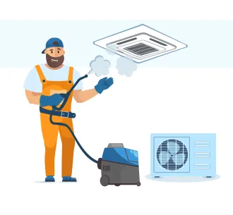 Profilaxia aparatului de aer conditionat de tip caseta 12000 BTU