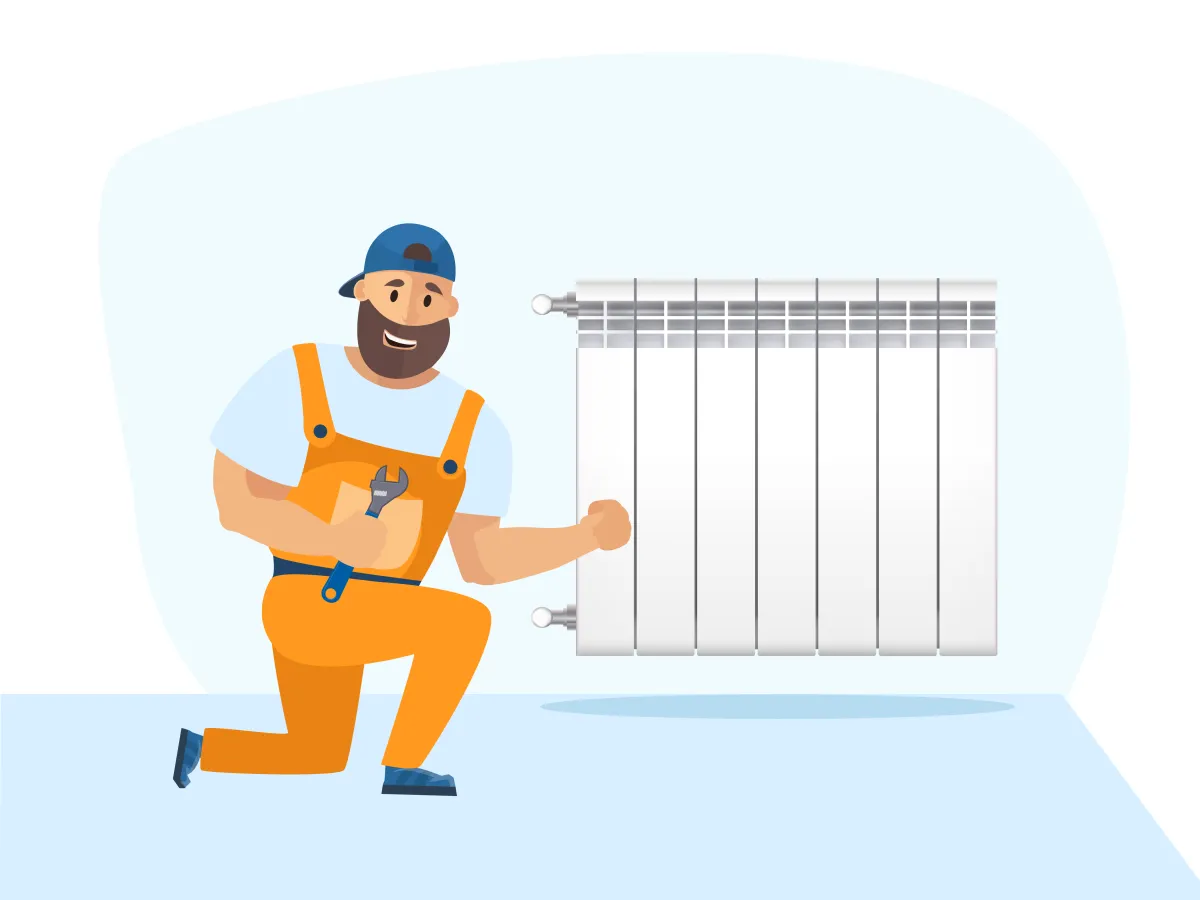 Instalarea radiatorului sau caloriferelui bimetalic
