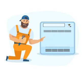 Instalarea unitatii interioare de tip consola 18000 BTU