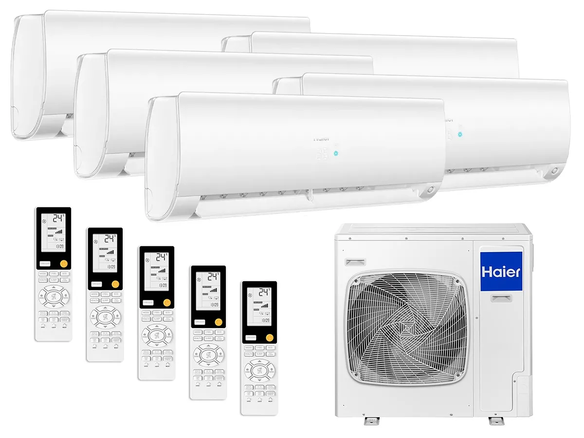 Kit Haier Multi Split System pentru un apartament cu 5 camere de până la 120 m²