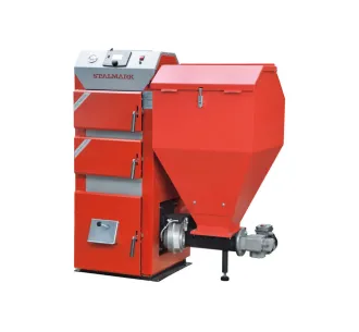 Cazan pe combustibil solid cu alimentare automata STALMARK PID VEGAS 50 kW