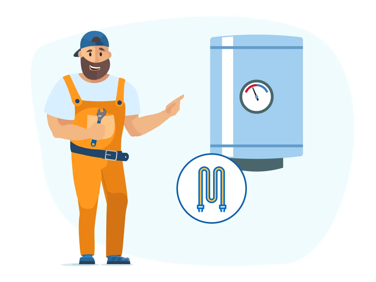 Instalarea boilerului  electric pana la 80L