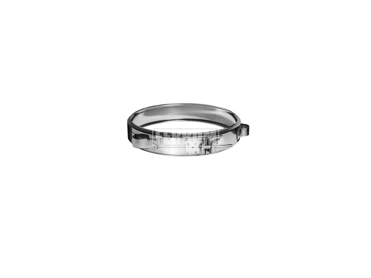 Хомут обжимной под растяжку FERRUM (inox 430/0,5 мм) d.197x200 мм