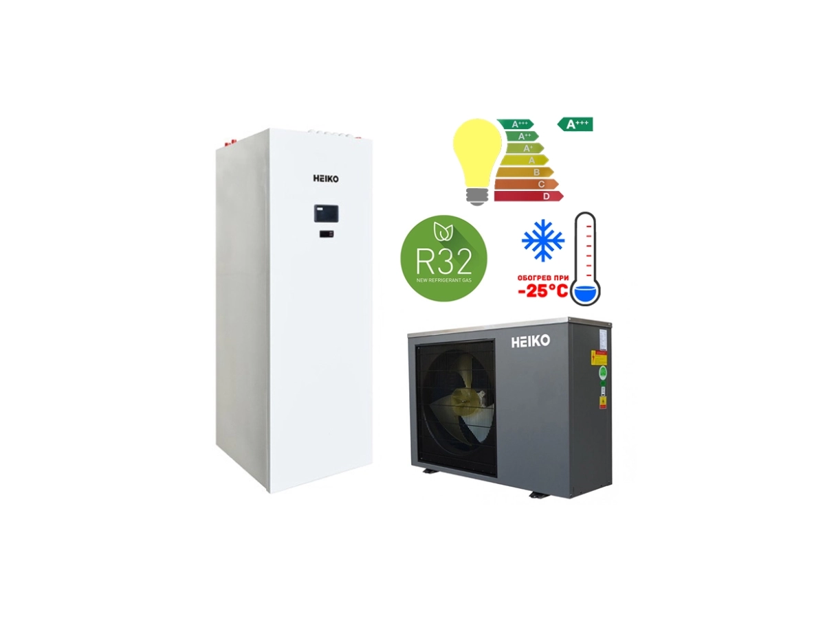 Тепловой насос Heiko THERMAL Plus 6 kW моноблок с гидромодулем и бойлером