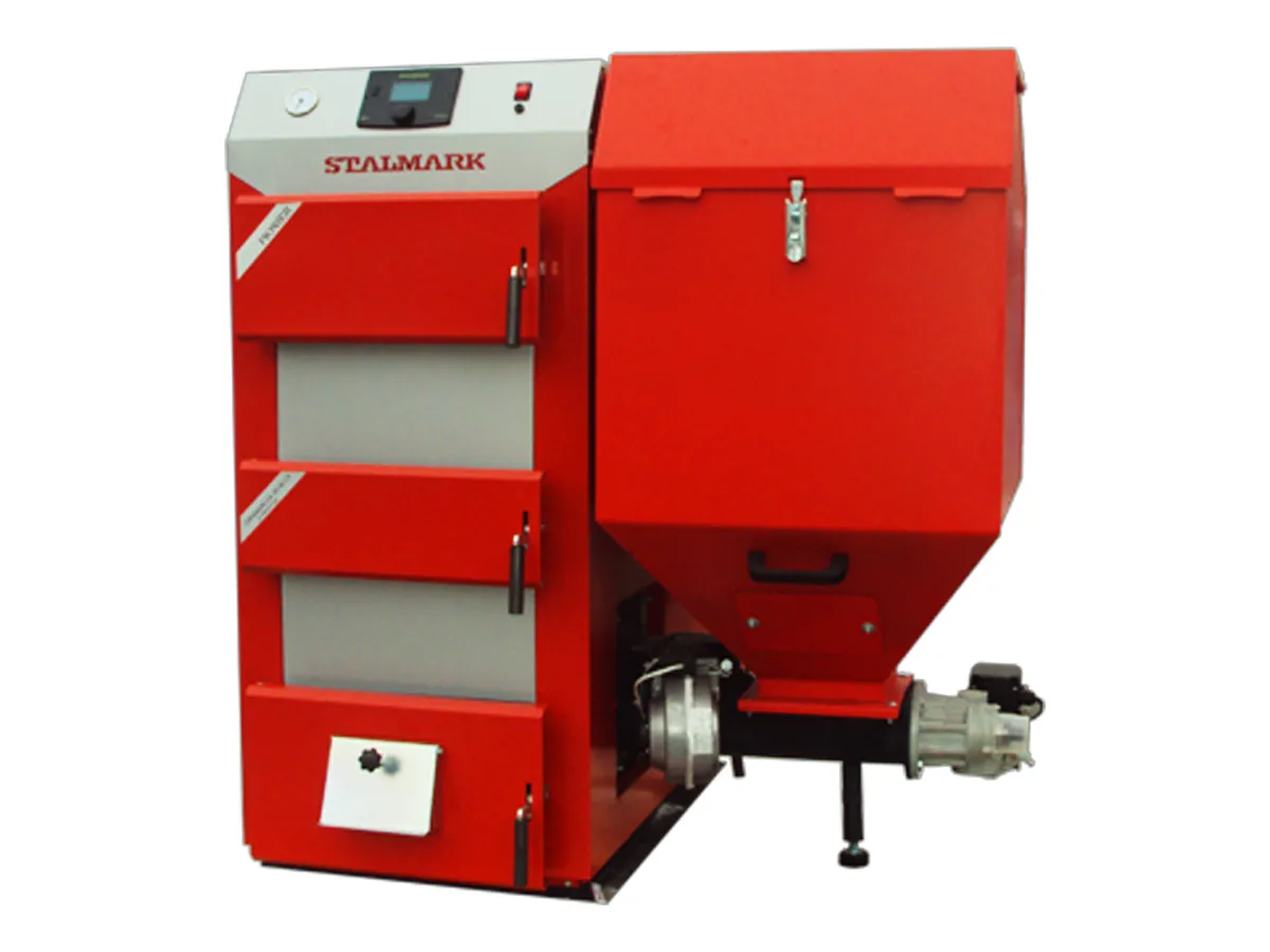 Cazan pe combustibil solid cu alimentare automata STALMARK PIONIER 32 kW