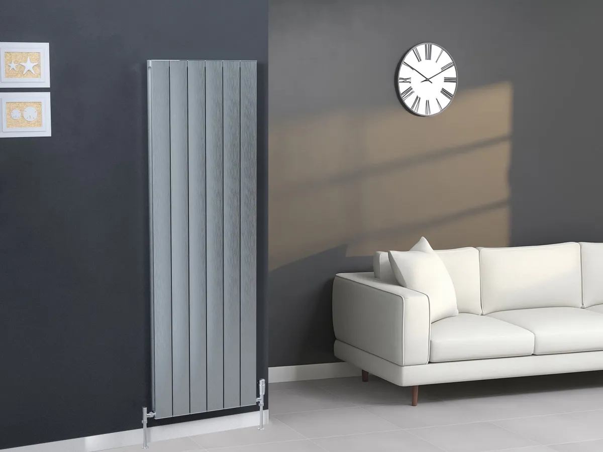 Calorifer decorativ LOJIMAX, colectia  KALSEDON DOUBLE высота 300 mm. ширина 280 mm. INOX SATINE