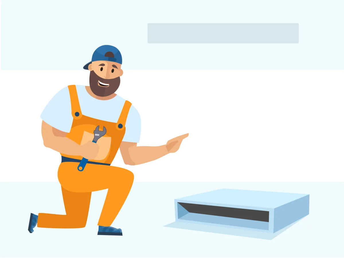 Demontarea unitatii interioare de tip canal slim 24000 BTU