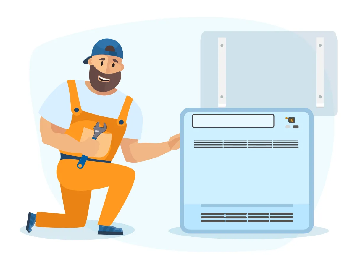 Demontarea unitatii interioare de tip consola 18000 BTU