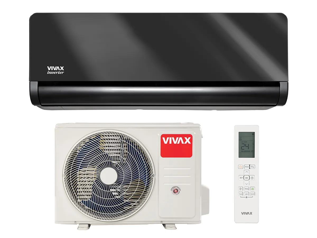 Кондиционер Vivax Inverter R32 H-Design 12000 BTU Negru