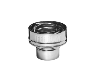 Переходник F-M FERRUM d.200x180 мм (inox 430/0,5 мм)
