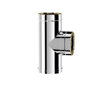 Тройник дымоходный утепленный 90° SOLINOX d.200-300 (inox 304/304)