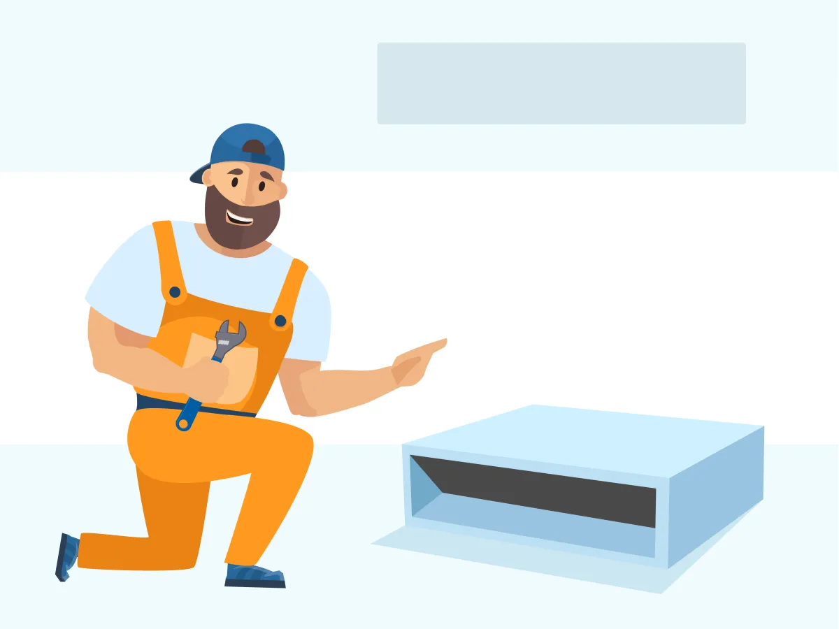 Demontarea unitatii interioare de tip canal 36000 BTU