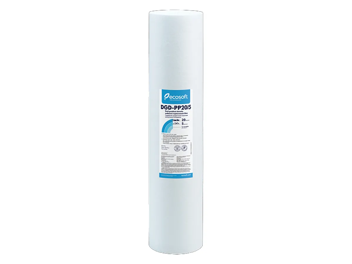 Градиентный картридж для механической очистки воды ECOSOFT 2,5''X20'', 20-5 MKM