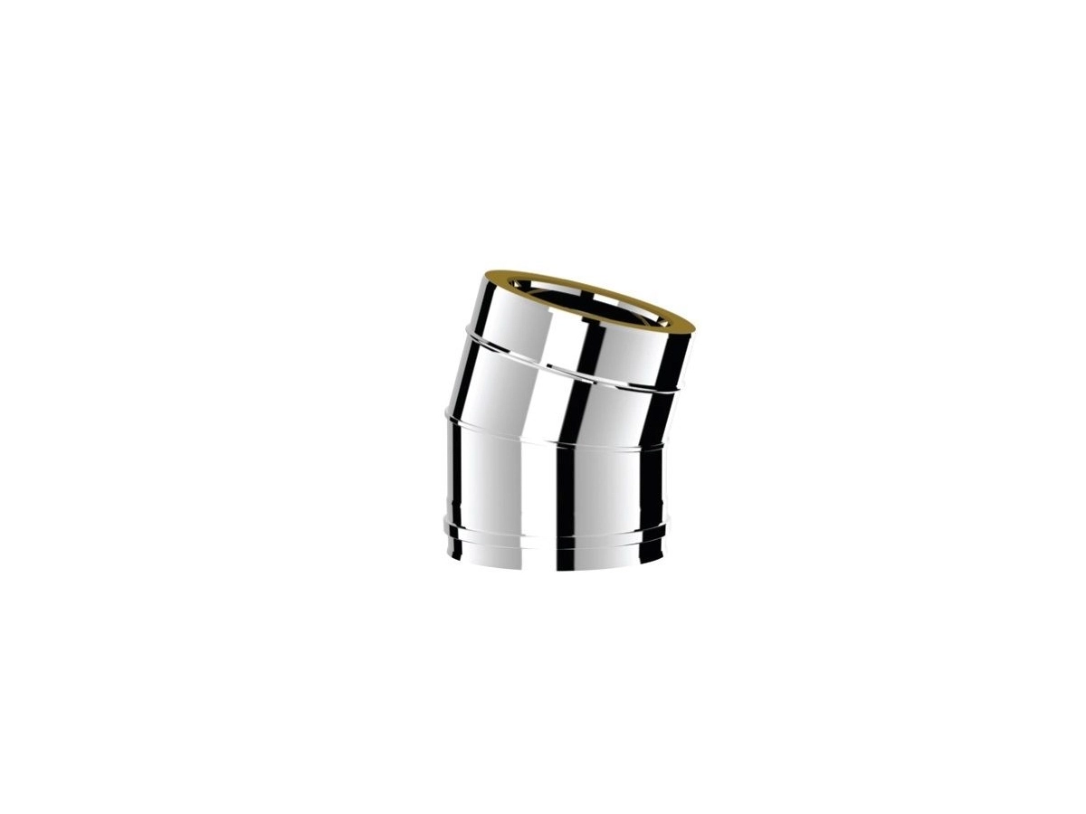 Unghi 15° izolat pentru cos de fum SOLINOX d.150-200 (inox 304/304)