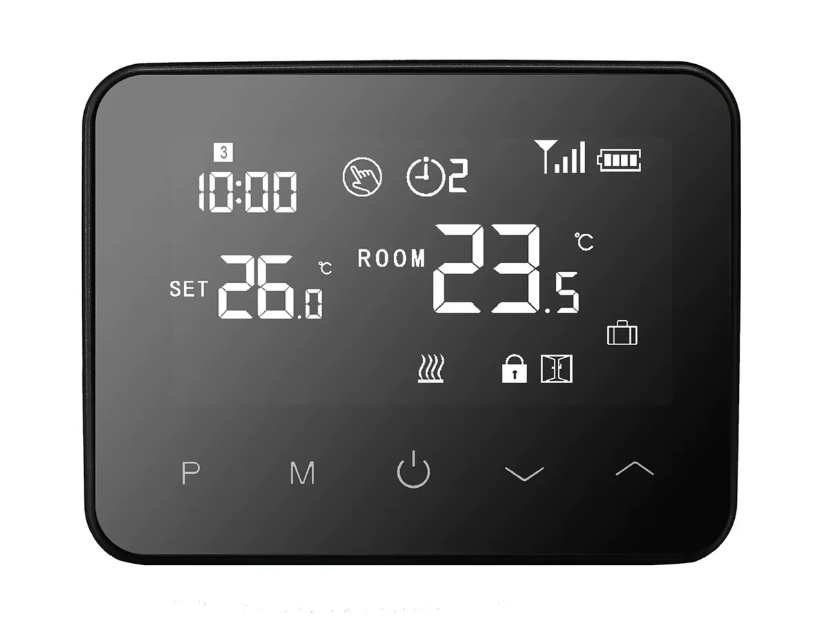 Термостат E-top WT-20&R06 беспроводной, с Wi-Fi, черный
