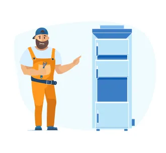 Instalarea standard cazanului pe combustibil solid de 51-100 kW cu încărcare manuală (fără buncăr)