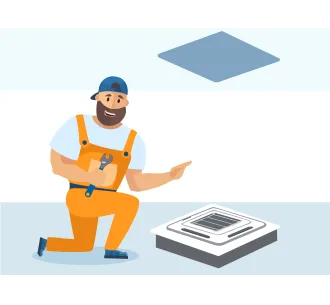 Demontarea unitatii interioare de tip caseta 12000 BTU