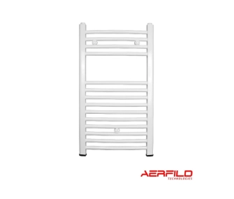 Дизайнерский полотенцесушитель Aerfild Round 450x800 mm, alb