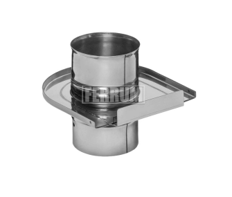 Шибер-задвижка FERRUM d.115 мм (inox 430/0,8 мм)