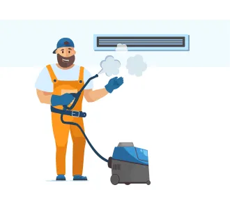 Profilaxia aparatului de aer conditionat de tip canal slim 9000 BTU