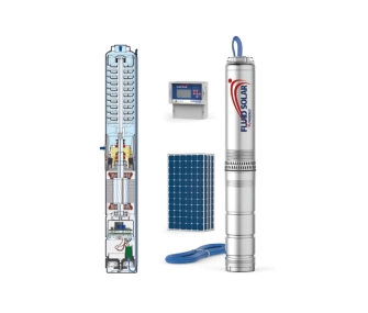 Глубинный электронасос Pedrollo FLUID SOLAR 2-6 0,75 кВт на солнечных панелях