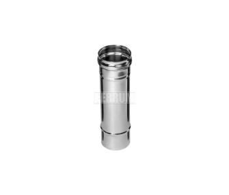 Труба дымоходная FERRUM d.115 мм, L-250 мм (inox 430/0,5 мм)