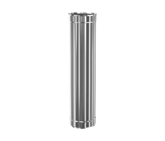 Труба дымоходная CORAX d.150 мм, L-1000 мм (inox 304)