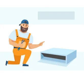 Demontarea unitatii interioare de tip canal 12000 BTU