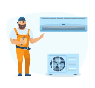 Instalarea Standard a aparatului de aer conditionat 28000 BTU (de la 7,2 la 8 kW)