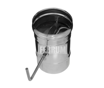 Шибер FERRUM d.130 мм (inox 430/0,5 мм)