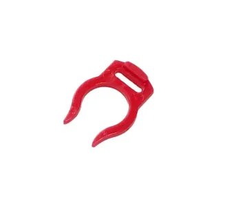 Клипса красная 1/4" для фиксации трубок