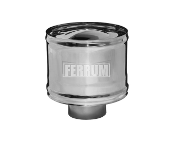 Дождевик с ветрозащитой FERRUM d.130 мм (inox 430/0,5 мм)