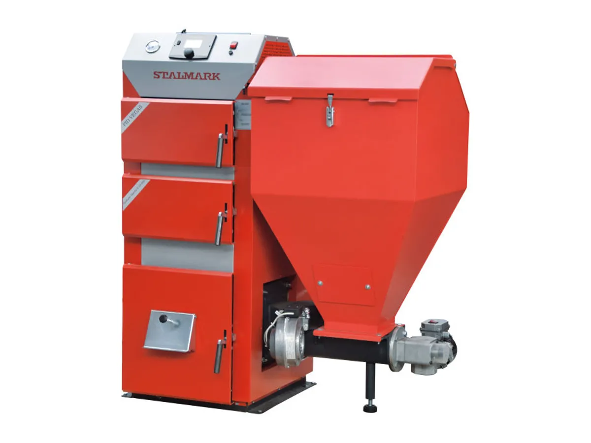 Cazan pe combustibil solid cu alimentare automata STALMARK PID VEGAS 50 kW