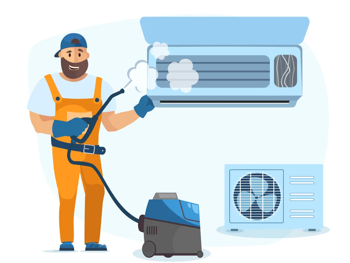 Profilaxia aparatului de aer conditionat de tip split 12000 BTU