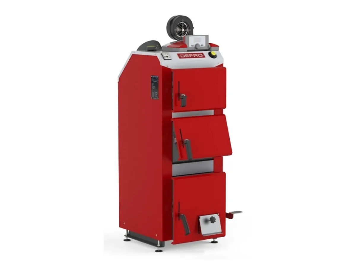 Cazan pe combustibil solid cu incarcare manuala DEFRO OPTIMA KOMFORT PLUS A 25 kW