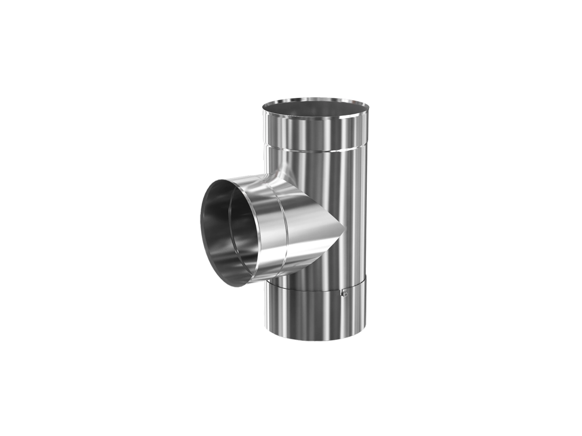 Teu 90° pentru cos de fum CORAX d.140 mm (inox 304)
