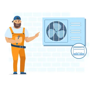 Instalarea unitatii exterioare de tip consola 24000 BTU