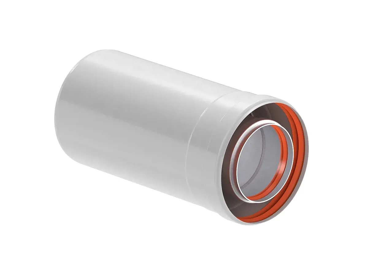 Prelungire coaxiala, pentru cos d 60/100 mm, l 500 mm