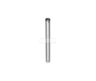 Труба дымоходная FERRUM d.115 мм, L-1000 мм (inox 430/0,5 мм)