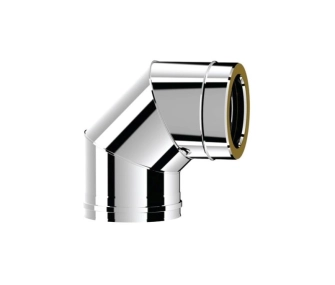 Угол дымоходный утепленный 90° SOLINOX d.130-180 (inox 316L/304)
