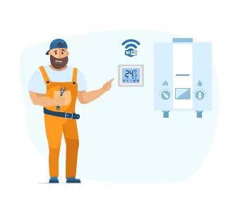Conectarea termostatului de camera fara fir (WI-FI)