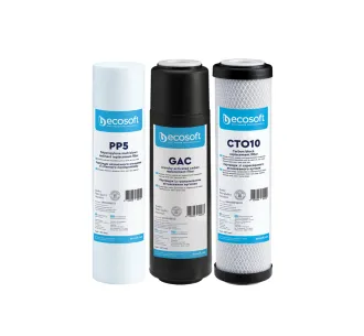 Set de cartuse prefiltrare pentru sistem cu osmoza inversa ECOSOFT (1-2-3) (CPV3ECOEXP)