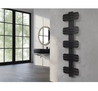 Uscator de prosoape decorativ LOJIMAX, colectie DOSIA Negru mat