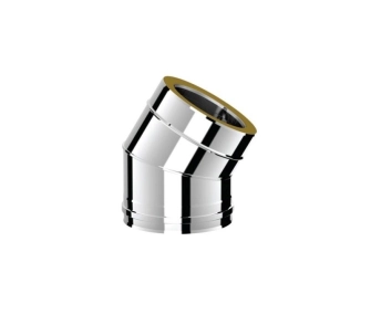 Угол дымоходный утепленный 30° SOLINOX d.150-200 (inox 304/304)