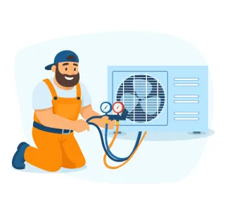 Serviciu de detectare a scurgerilor de freon la aparatele de aer condiționat serviciu/ora