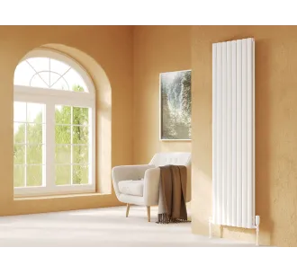 Calorifer decorativ LOJIMAX, colectie BELLA DOUBLE alb mat