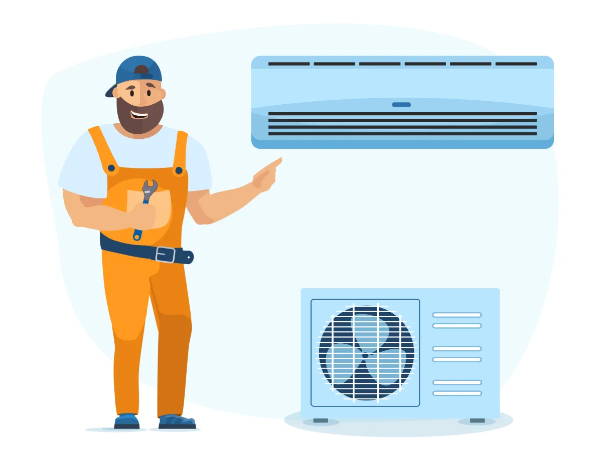 Instalarea Standard a aparatului de aer conditionat 24000 BTU (de la 6,2 la 7,2 kW)