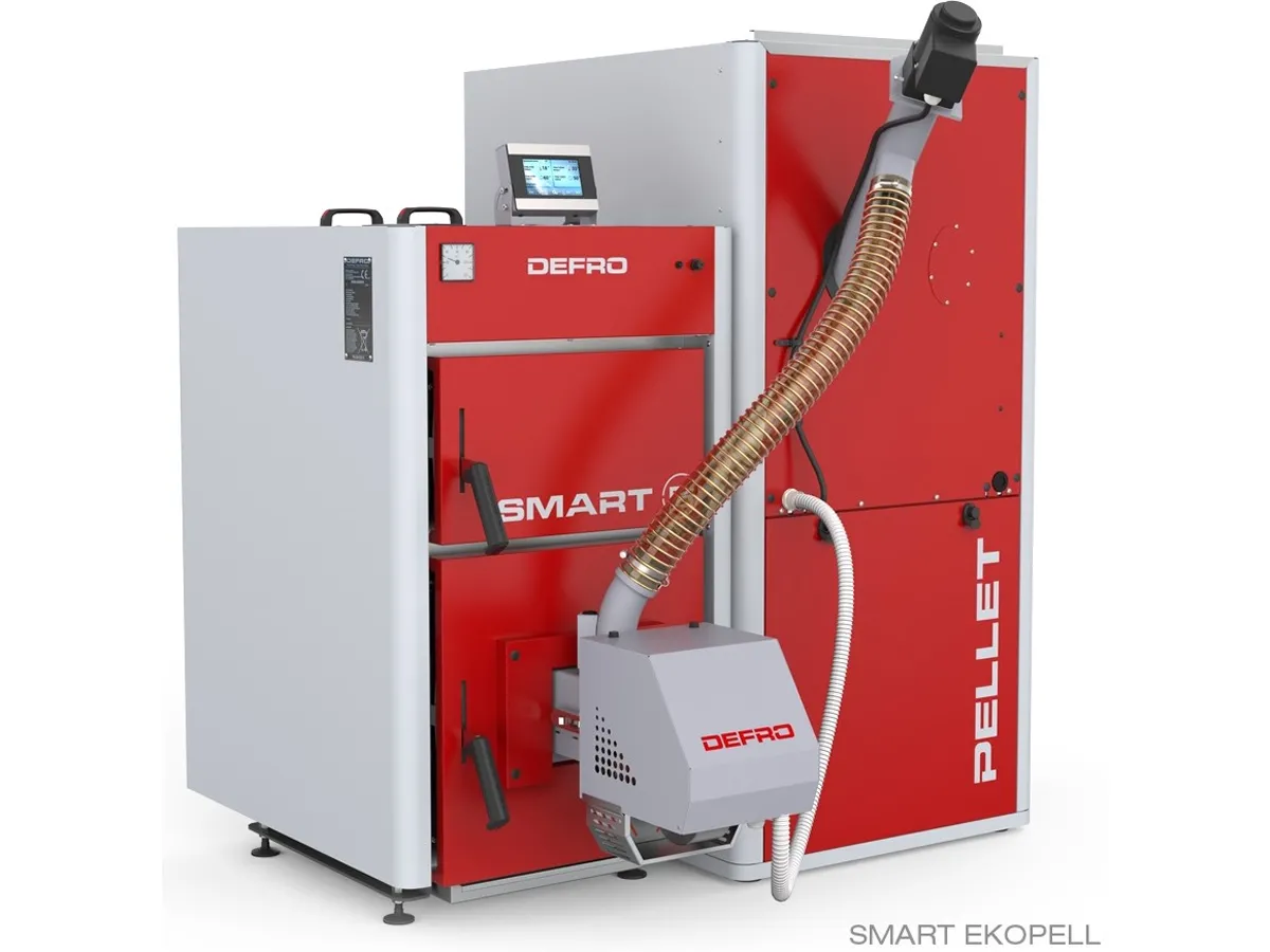 Cazan pe combustibil solid cu alimentare automata DEFRO EkoPell 20 kW