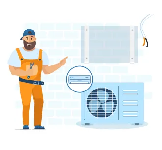 Demontarea unitatii exterioare 9000 BTU